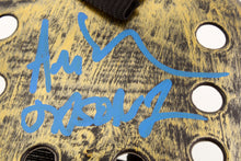 Load image into Gallery viewer, Ari Lehman Signed "Friday the 13th" Tattered Gold Mask Inscribed "Jason 1" (Beckett COA)