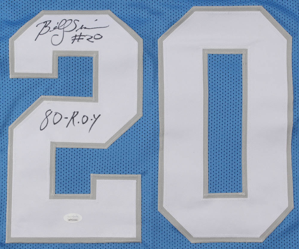 Billy Sims Signed Detroit Lions Jersey Inscribed 80 R.O.Y (JSA COA) –