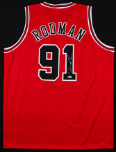 Load image into Gallery viewer, Dennis Rodman Signed Chicago Bulls Jersey (Beckett COA) (Size: XL)
