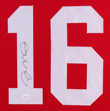 Load image into Gallery viewer, Joe Montana Signed San Francisco 49ers 35x43 Custom Framed Jersey