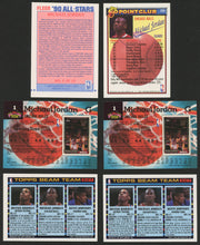 Load image into Gallery viewer, Lot of (6) Michael Jordan Basketball Cards (Topps, Stadium Club, Fleer)