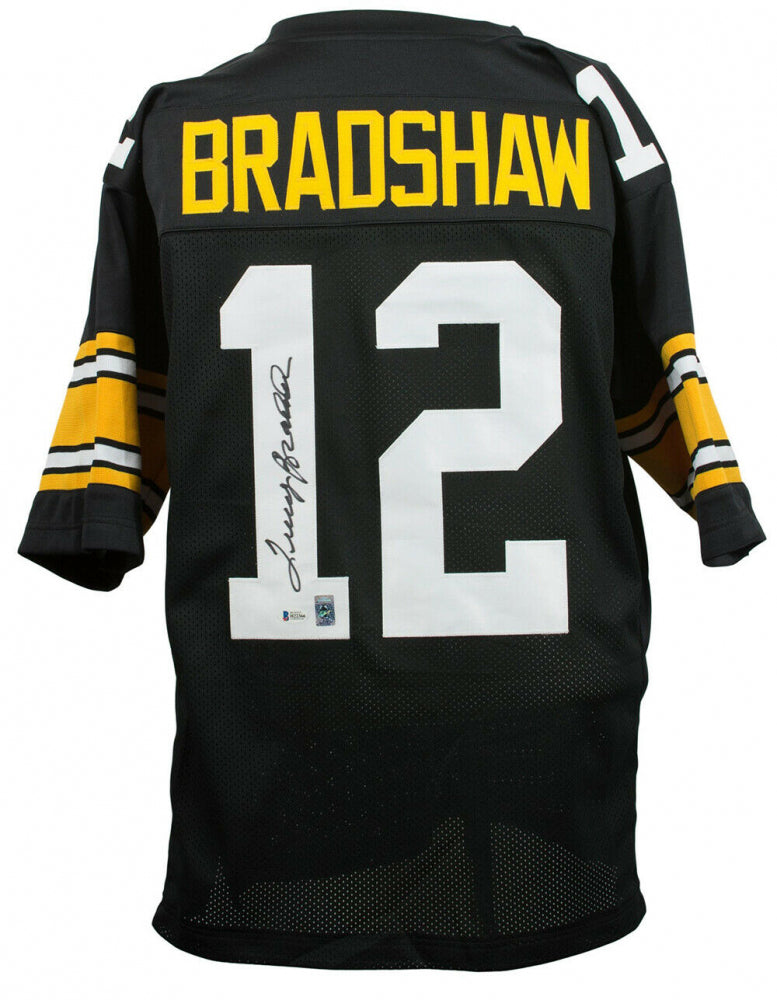 Terry Bradshaw Signed Pittsburgh Steelers Jersey (Beckett COA) (Size: XL)