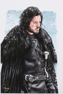 Tony Santiago - Jon Snow - "Game of Thrones" 13x19 Signed Lithograph (PA COA)