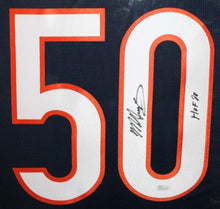 Load image into Gallery viewer, Mike Singletary Signed Chicago Bears 35x43 Custom Framed Jersey Inscribed &quot;HOF 98&quot; (JSA COA)
