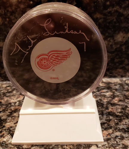 Ted Lindsay Autographed Hockey Puck